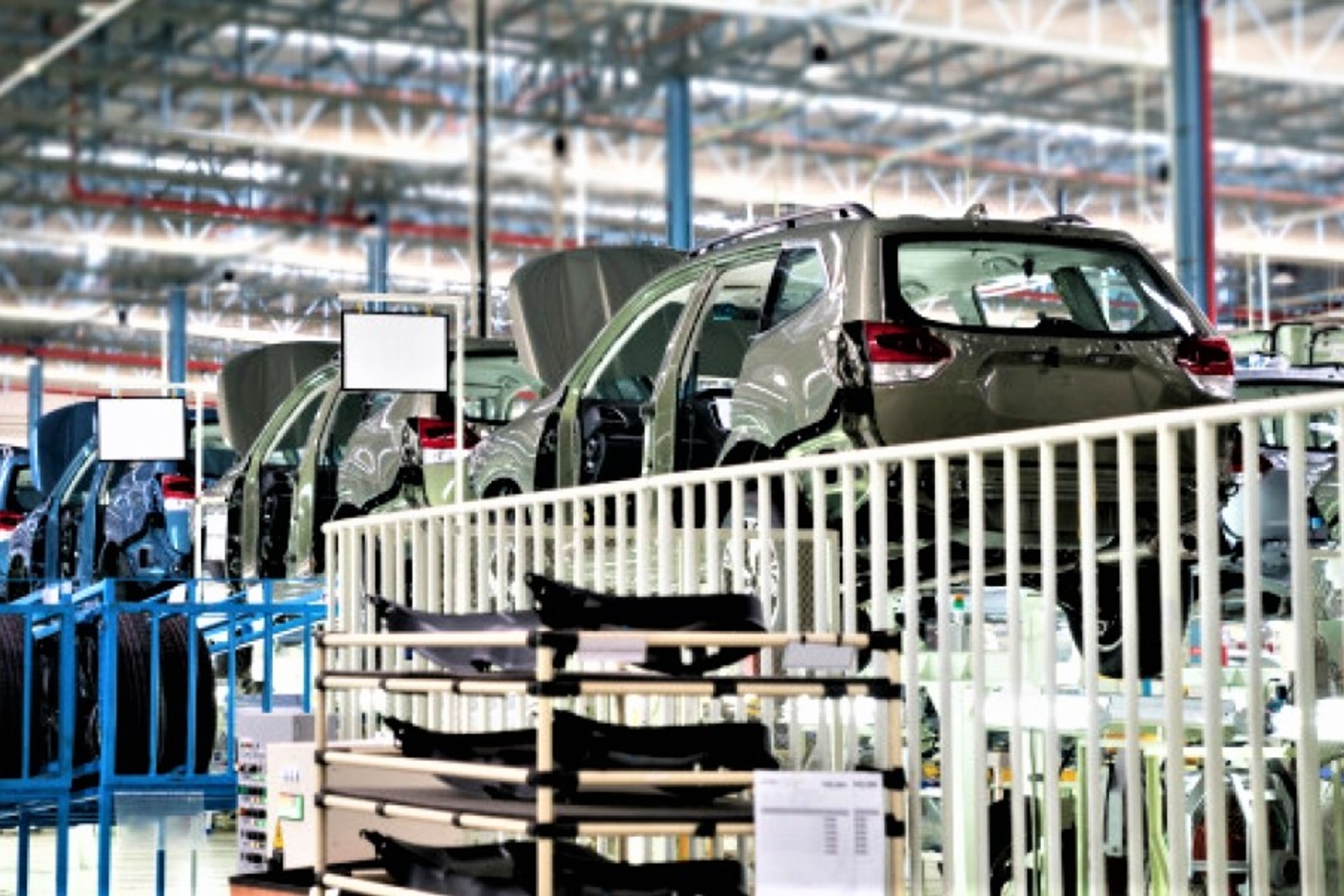 linha de montagem automotiva